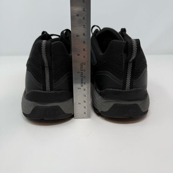 Keen Utility Shoes Men's 12D Black Composite Toe Work Shoes Rugged Comfort - Picture 4 of 14